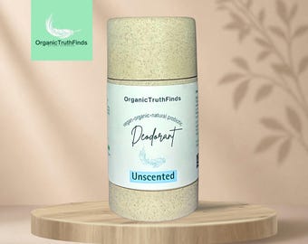 Unscented Probiotic Deodorant | Baking Soda-Free, Aluminum-Free, Vegan Sensitive Skin Formula