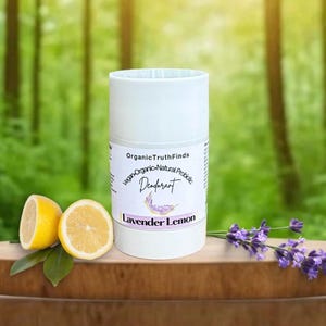 Lavender Lemon Natural Probiotic Deodorant | 2.2 oz | Vegan, Aluminum-Free, Baking Soda-Free, BPA-Free, Recyclable Tube | Sensitive Skin