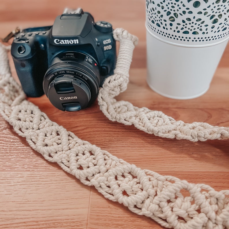 Boho macrame camera strappurse strap for photographers and travelers