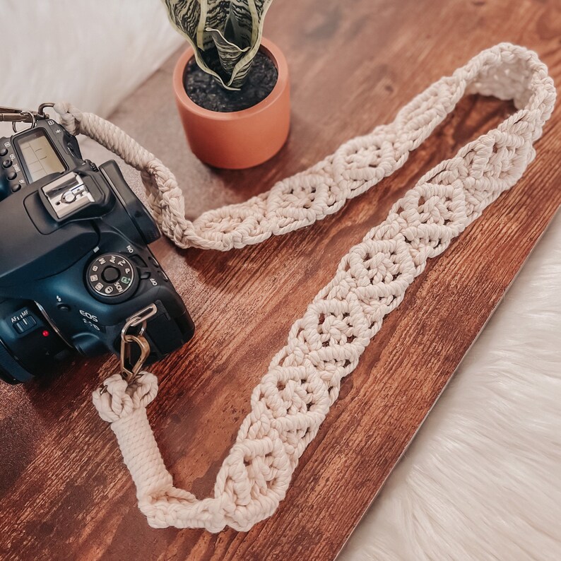 Boho macrame camera strappurse strap for photographers and travelers