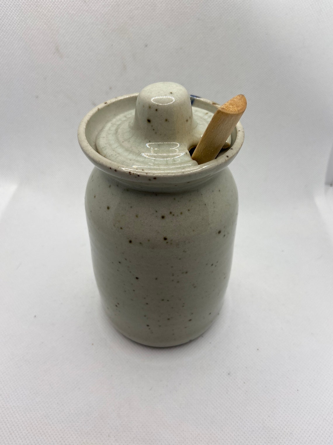 Handmade pottery jam/ preserve jar or honey pot. Etsy