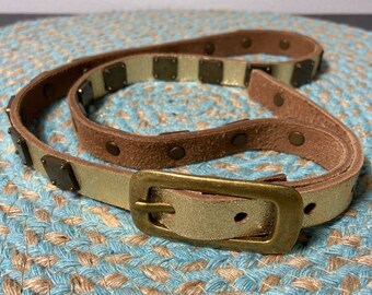 Vintage Calvin Klein Gold Tone Metal Adjustable Double Chain  display picture 1