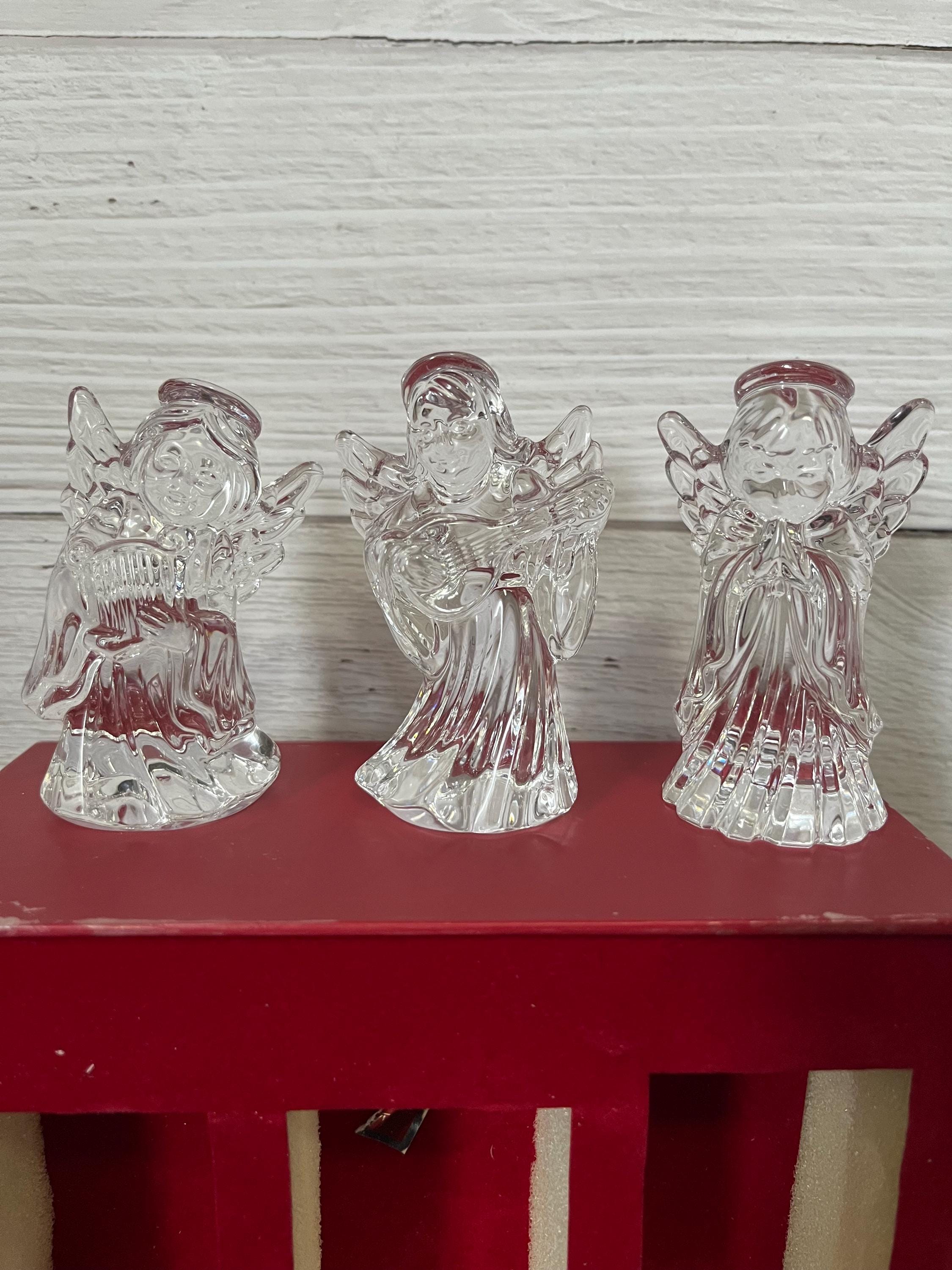 Vintage Marquis by Waterford Set of 3 Lead Crystal Angels in