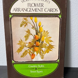 Cartes de composition florale de Violet Stevenson, styles de campagne et types de ville, cartes 1969-24