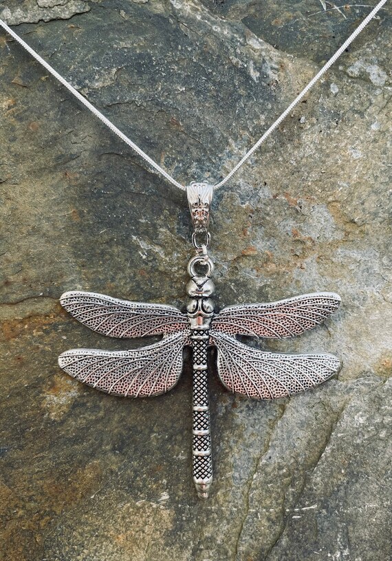 Large 2024 dragonfly pendant
