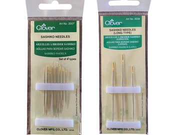 Clover Sashiko Needles, Long, Assorted, Stitching, Embroidery, Quilting
