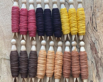 Plant Dyed KOGIN Thread, Daruma, Sashiko, Quilting, Darning, Visible Mending, Eco-Friendly