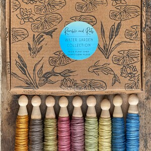 Plant Dyed EMBROIDERY FLOSS Collections, Naturally Dyed Floss Bundles, Eco-Friendly image 6