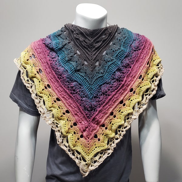 Triangular Shawl-Wrap - modified "Vinter - Calypso"