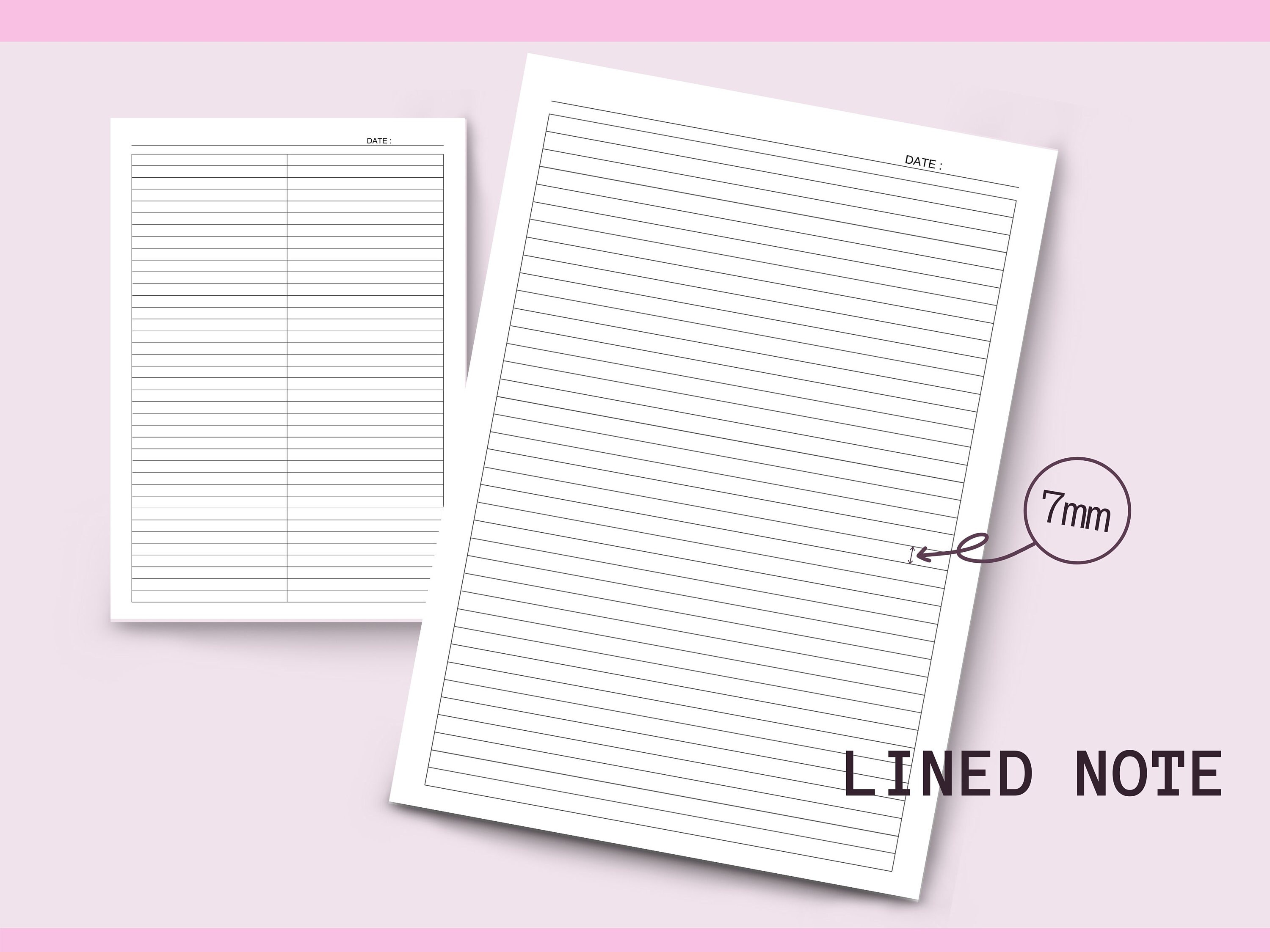 Printable Lined Grid Lined Note Student Notetaking Etsy