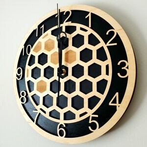 Hexagon Honeycomb Beekeeping Clock