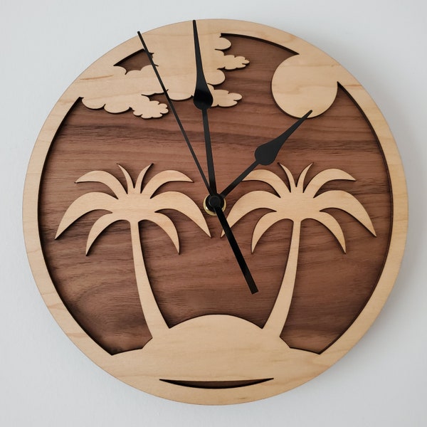 Beach Clock Etsy