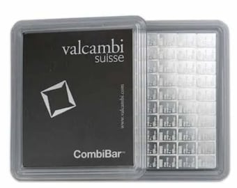 Valcambi Suisse 100 x 1 Gram Silver CombiBar .999 Fine Silver - In Sealed Assay