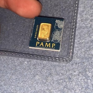 1 GRAM PAMP Suisse Multigram GOLD Bullion Bar 999.9 Of Fine Gold Sealed In Assay Card Birthday Gift Christmas Gift For Coin Collector’s
