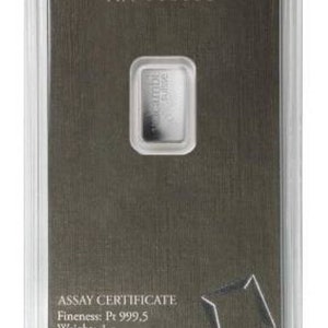 May include: A silver assay certificate encased in clear plastic. The certificate has the text "AA 000000" at the top. The certificate includes a small silver bar, and the text "ASSAY CERTIFICATE" and "Weight: 1 g".