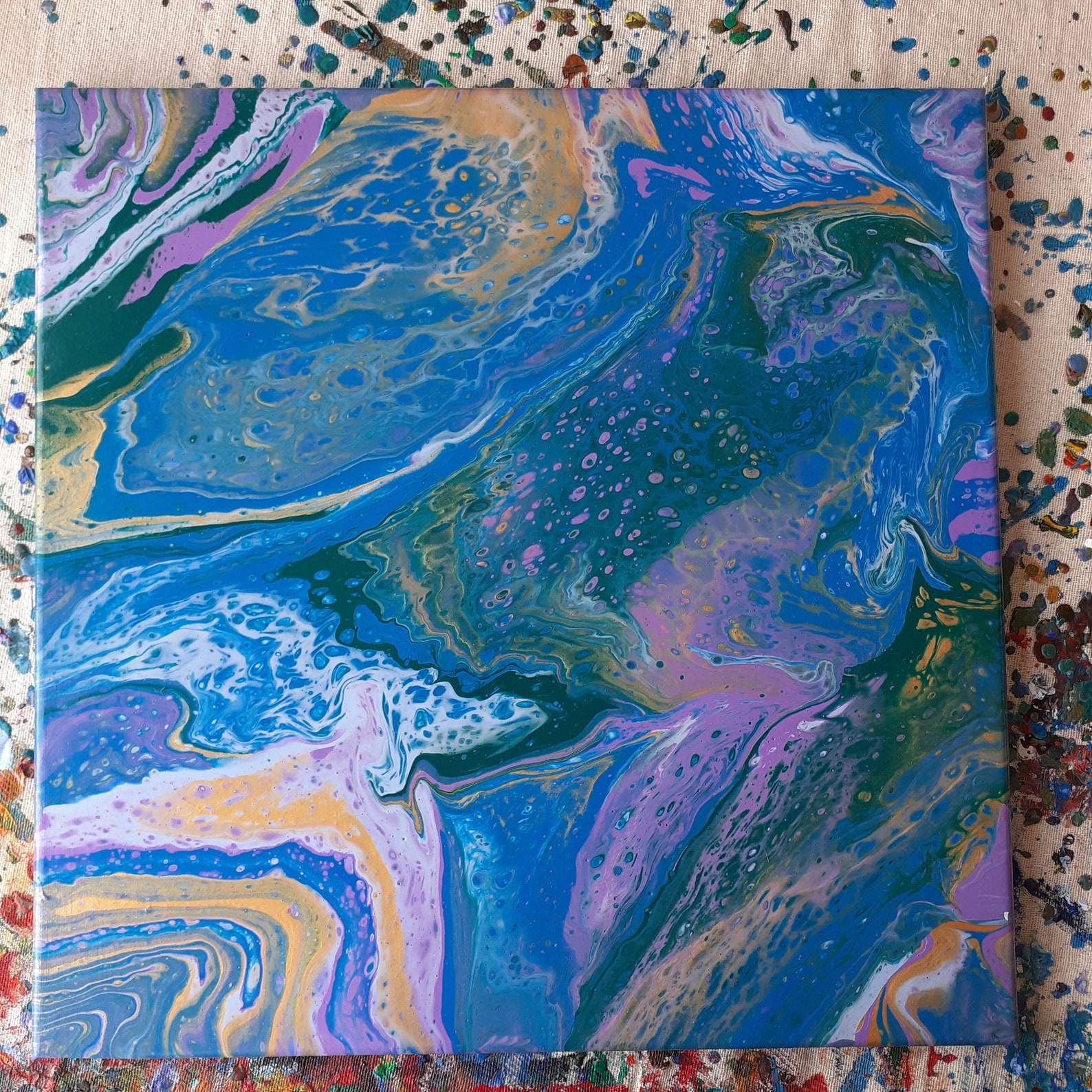 Liquid original painting acrylic on canvas Etsy