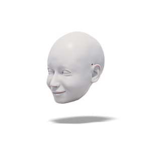 Pretty Lady Marionette Head STL File - Digital File For 3D Printing | Build Your Own Marionette For Professional Acts | Unique Decoration