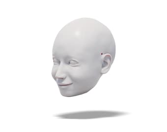Pretty Lady Marionette Head STL File - Digital File For 3D Printing | Build Your Own Marionette For Professional Acts | Unique Decoration