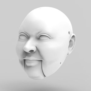 Fat Man/Woman Marionette Head STL File - Digital File For 3D Printing | Build Your Own Marionette For Professional Acts | Unique Decoration