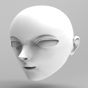 Anime Style Marionette Head STL File - Digital File For 3D Printing | Build Your Own Marionette For Professional Acts | Unique Decoration