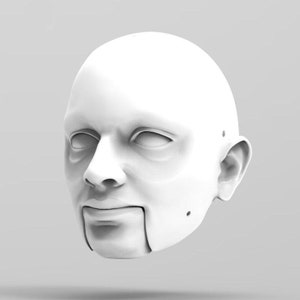 Round Face Man Marionette Head STL File - Digital File For 3D Printing | Build Your Own Marionette For Professional Acts | Unique Decoration