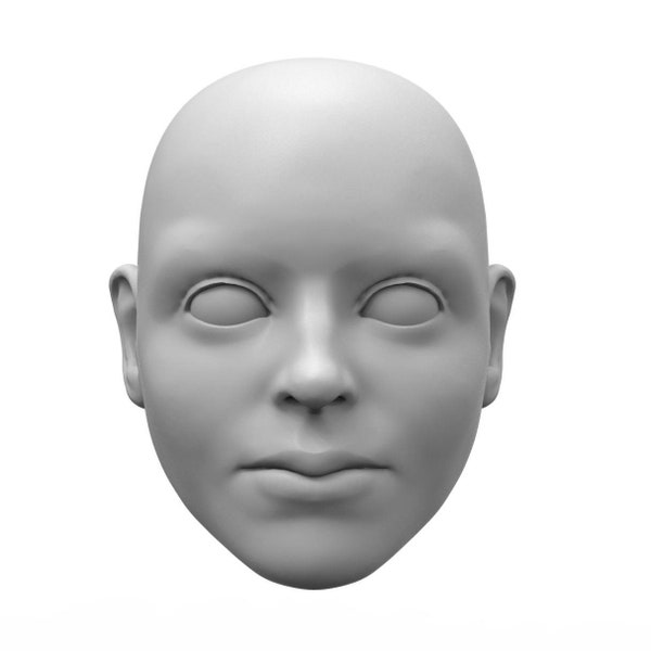 Miss Marionette Head STL File – 3D Printing Digital Download