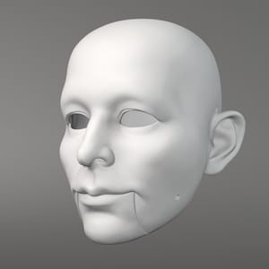 René Daumal Marionette Head STL File - Digital File For 3D Printing | Build Your Own Marionette For Professional Acts | Unique Decoration