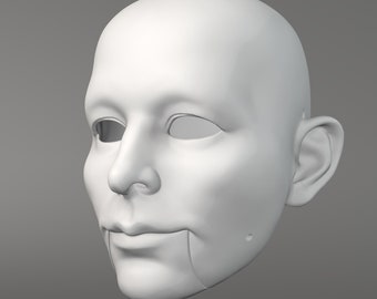 René Daumal Marionette Head STL File - Digital File For 3D Printing | Build Your Own Marionette For Professional Acts | Unique Decoration