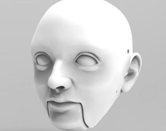 Young Man Marionette Head STL File - Digital File For 3D Printing | Build Your Own Marionette For Professional Acts | Unique Decoration