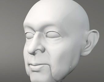 Older Man Marionette Head STL File - Digital File For 3D Printing | Build Your Own Marionette For Professional Acts | Unique Decoration