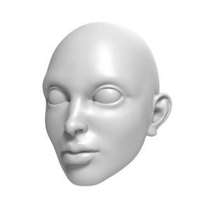 Woman With Thick Lips Marionette Head STL File - Digital File For 3D Printing | DIY Marionette For Professional Acts | Unique Decoration