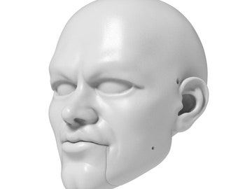 Matt Damon Marionette Head STL File - Digital File For 3D Printing | Build Your Own Marionette For Professional Acts | Unique Decoration