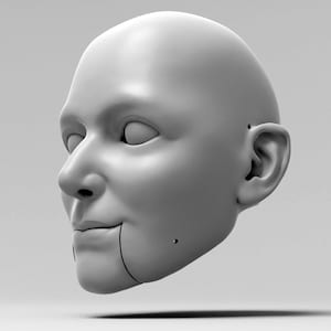 Mystical Miss Marionette Head STL File - Digital File For 3D Printing | Build Your Own Marionette For Professional Acts | Unique Decoration
