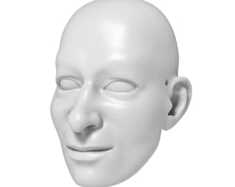 Young Man Marionette Head STL File - Digital File For 3D Printing | Build Your Own Marionette For Professional Acts | Unique Home Decoration
