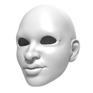 Afro-American Princess Marionette Head STL File - Digital File For 3D Printing | DIY Marionette For Professional Acts | Unique Decoration