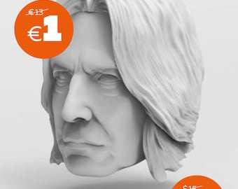 Snape Marionette Head STL File - Digital File For 3D Printing | Build Your Own Marionette For Professional Acts | Unique Decoration and Toy