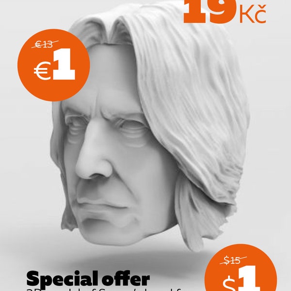 Snape Marionette Head STL File - Digital File For 3D Printing | Build Your Own Marionette For Professional Acts | Unique Decoration and Toy