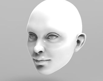Girl Marionette Head STL File - Digital File For 3D Printing | Build Your Own Marionette For Professional Acts | Unique Home Decoration