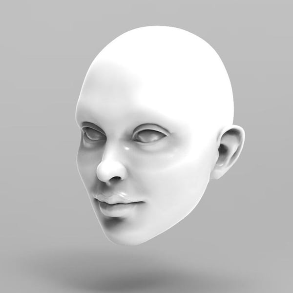 Girl Marionette Head STL File – 3D Printing Digital Download