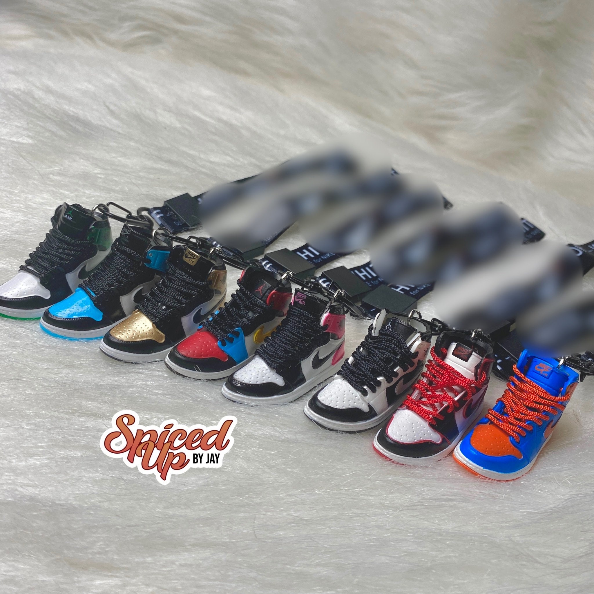 Air Jordan Mini Sneaker Keychain with Shoe Box 3D Gift/Charm High Quality