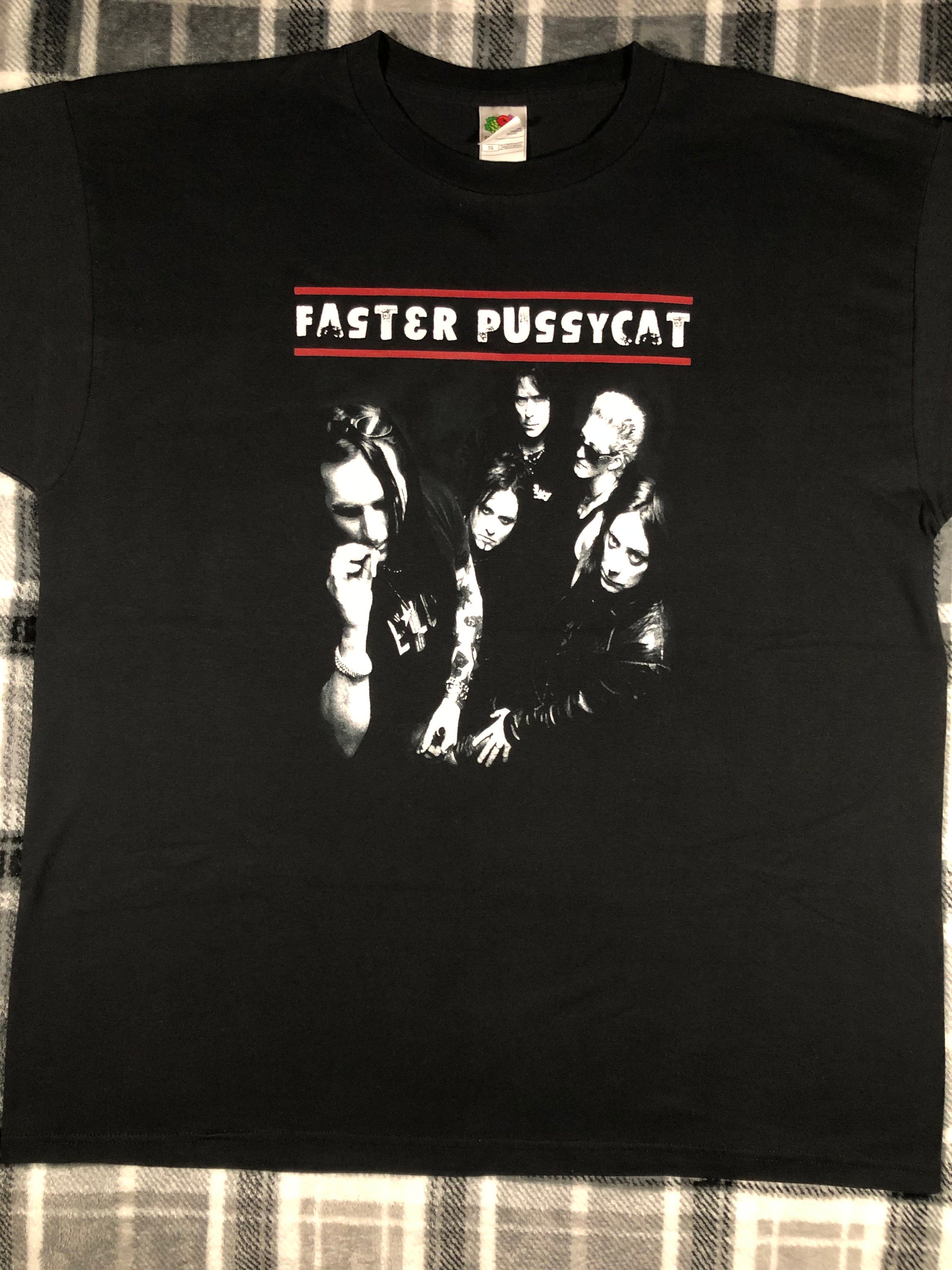 Faster Pussycat Vintage 90s Hard Rock Band T Shirt Size - Etsy