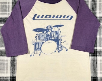Ludwig Drums - Vintage 70s - Drummer Rock Band Concert Tour Crew