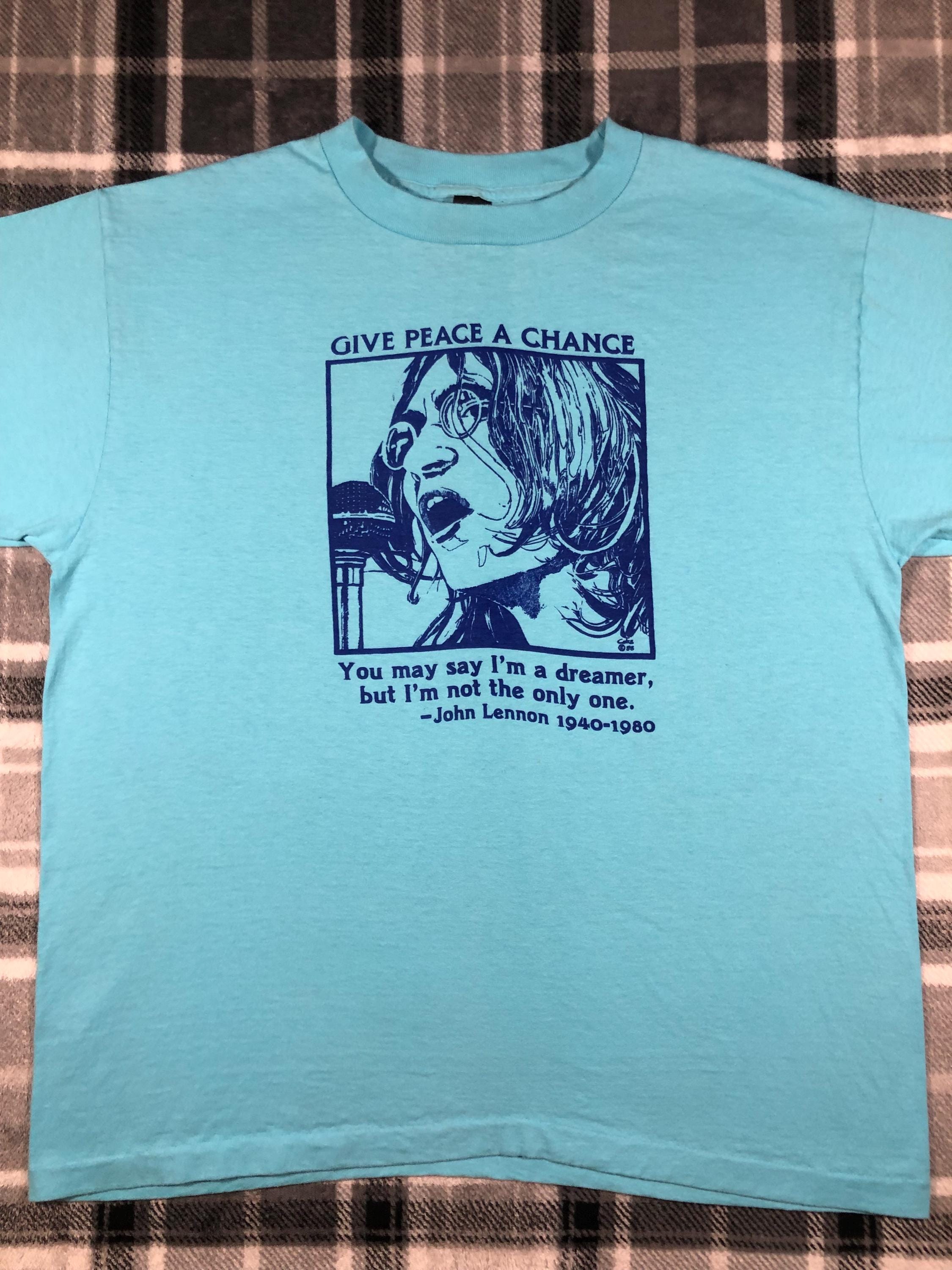 John Lennon - Vintage 80s - Give Peace A Chance Memorial - Beatles