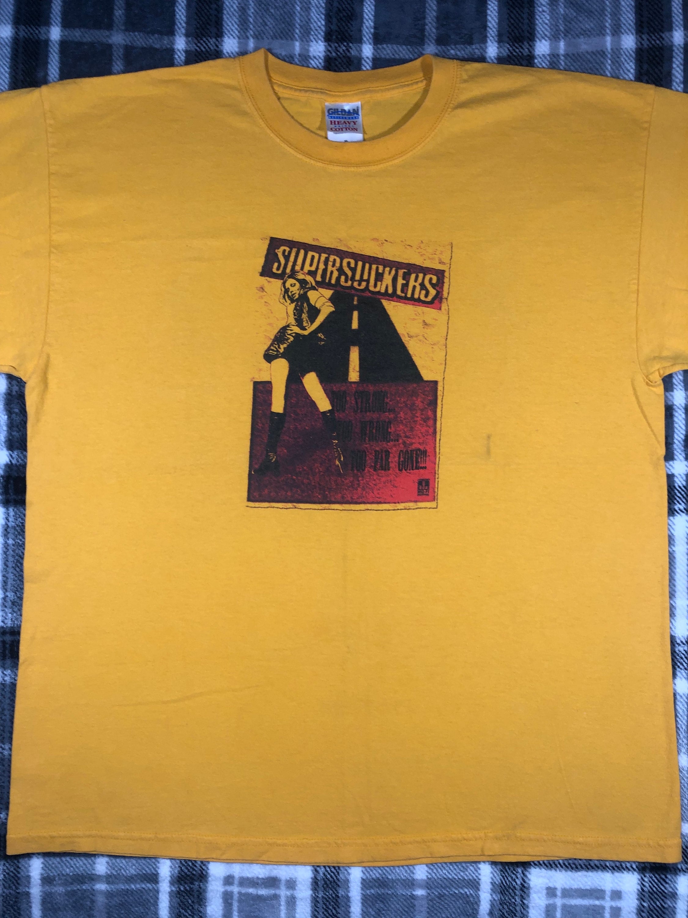 ビンテージ バンドTシャツ 90s The Supersuckers Tシャツ Vintage Supersuckers Men's 2XL T-Shirt Black with Orange