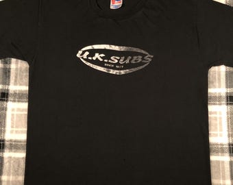 U.K. Subs - Vintage 90s - US Tour 1994-1995 - Punk Rock Band Single Stitch T Shirt - Size XL