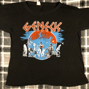 Genesis - Vintage 70s - A Trick Of The Tail 1976 - Progressive Rock Band Concert Tour Single Stitch T Shirt - Size XL