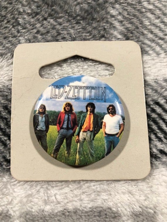 Led Zeppelin - Vintage 80s - Rock Band Pin Pinbac… - image 1