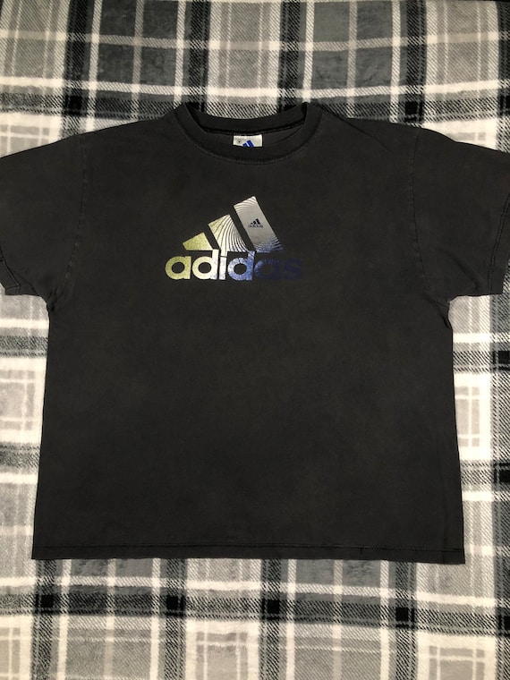 Adidas - Vintage Made In USA - Classic Logo T Shir