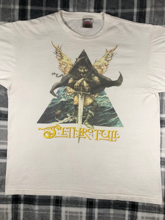 Vintage BG (1999) JETHRO TULL “J-Tull Dot Com” Blues Hard Rock Band Tour T-Shirt