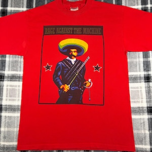 RATM - Vintage - Rage Against The Machine - Emiliano Zapata - Metal Hard Rock Band T Shirt - Size L